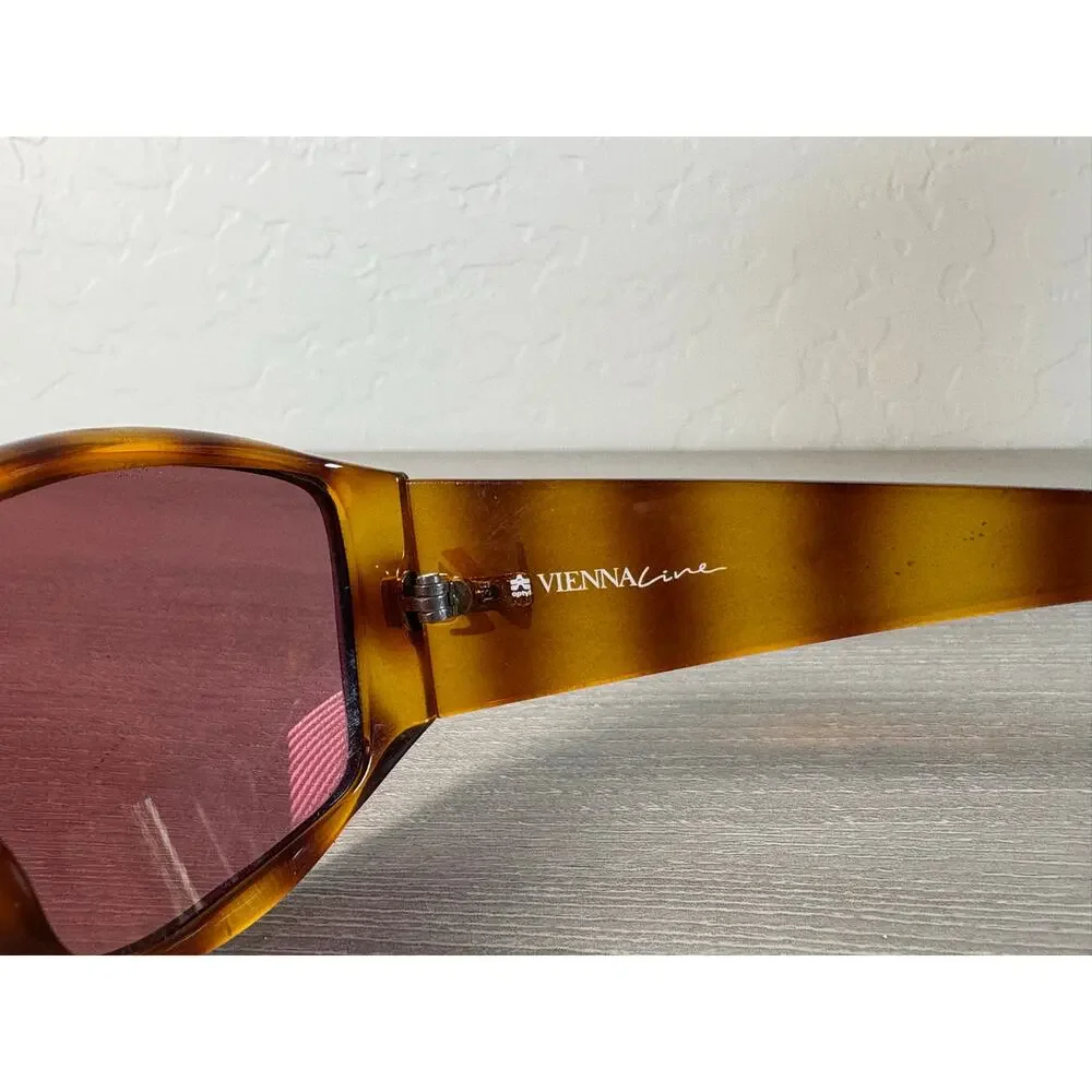 Alibi DTORT/BRN Made‎ in Italy Brown Black Tortoise Women's Sunglasses- EUC
